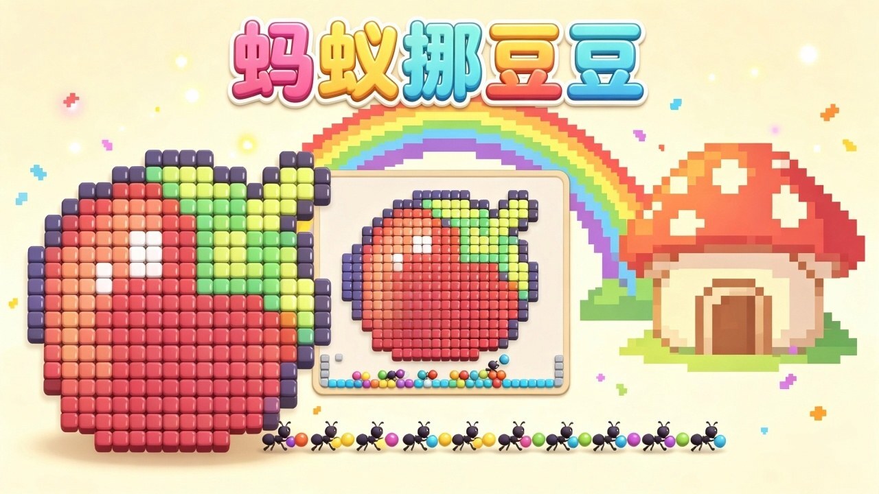 蚂蚁挪豆豆截图
