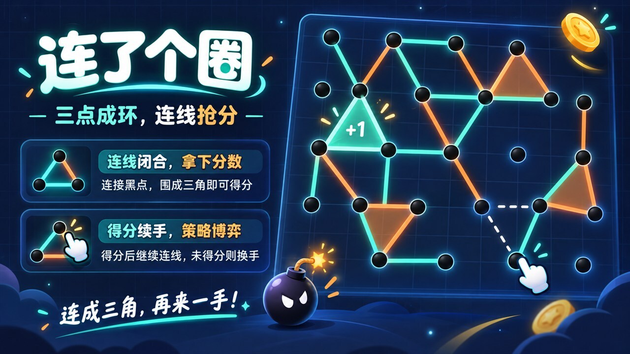 连了个圈截图