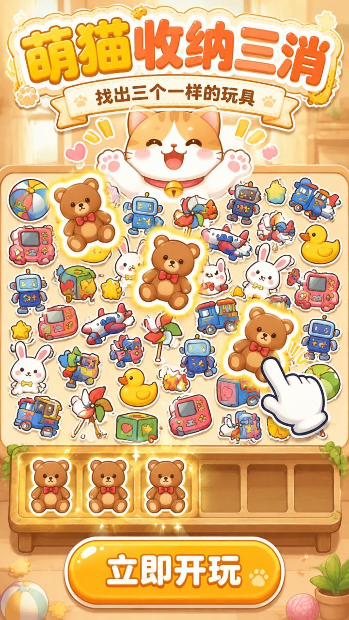 宠物猫的玩具收纳截图