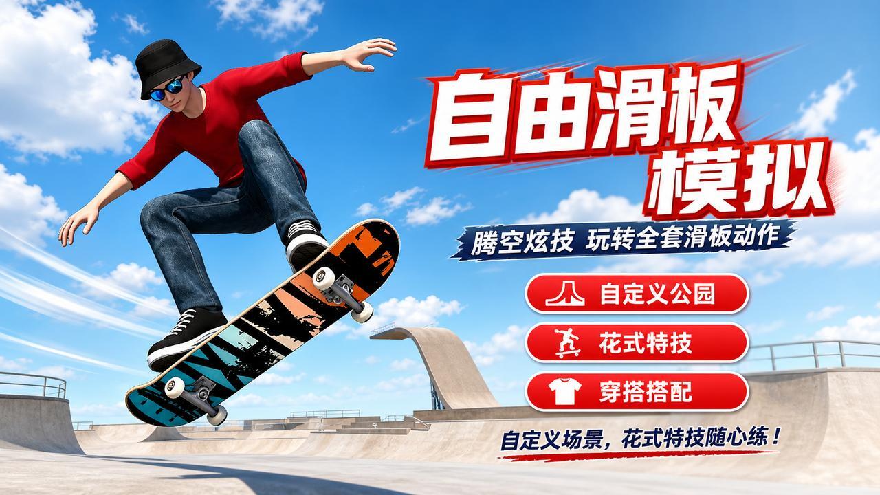 自由滑板模拟截图