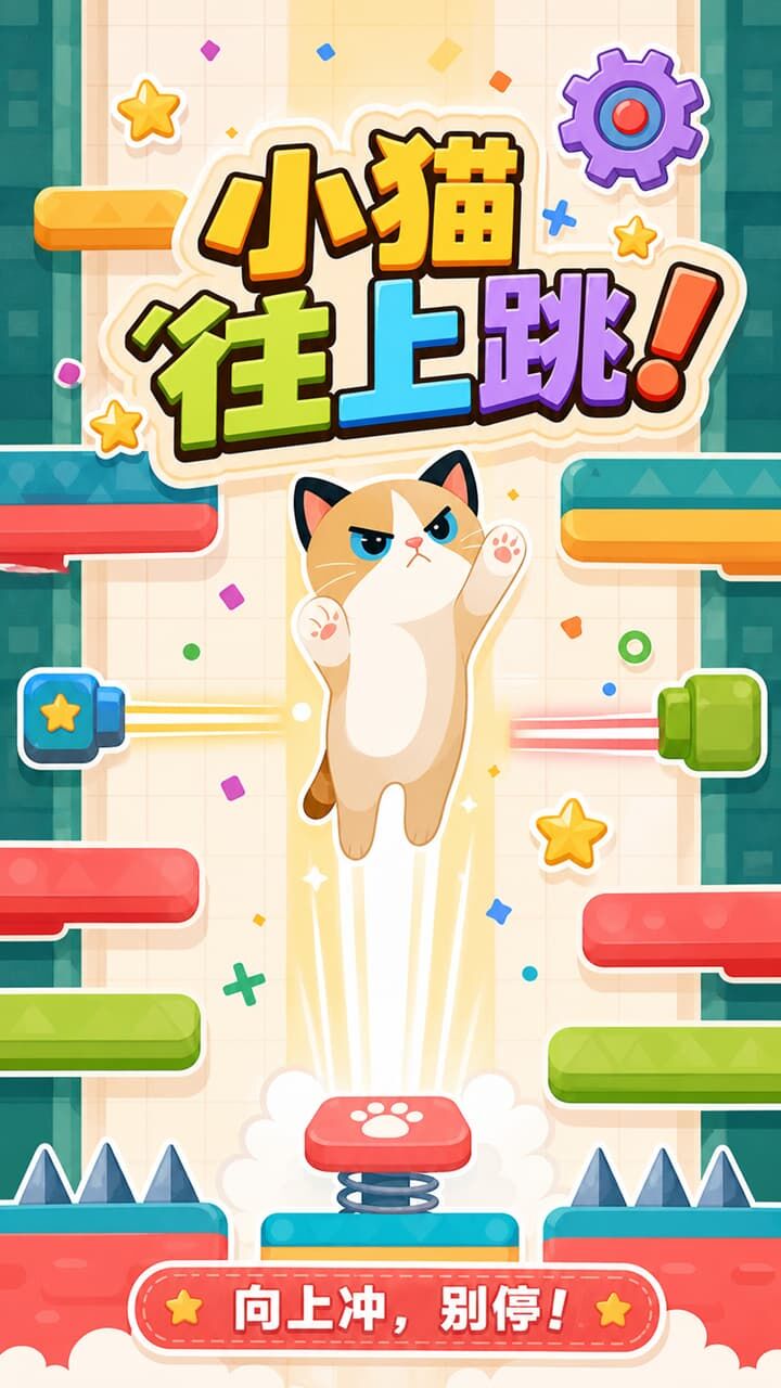 小猫往上跳截图