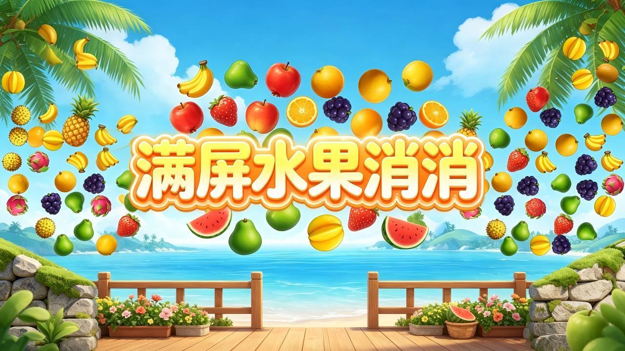 满屏水果消消截图