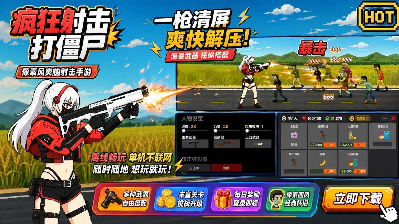 暴击僵尸我最强截图
