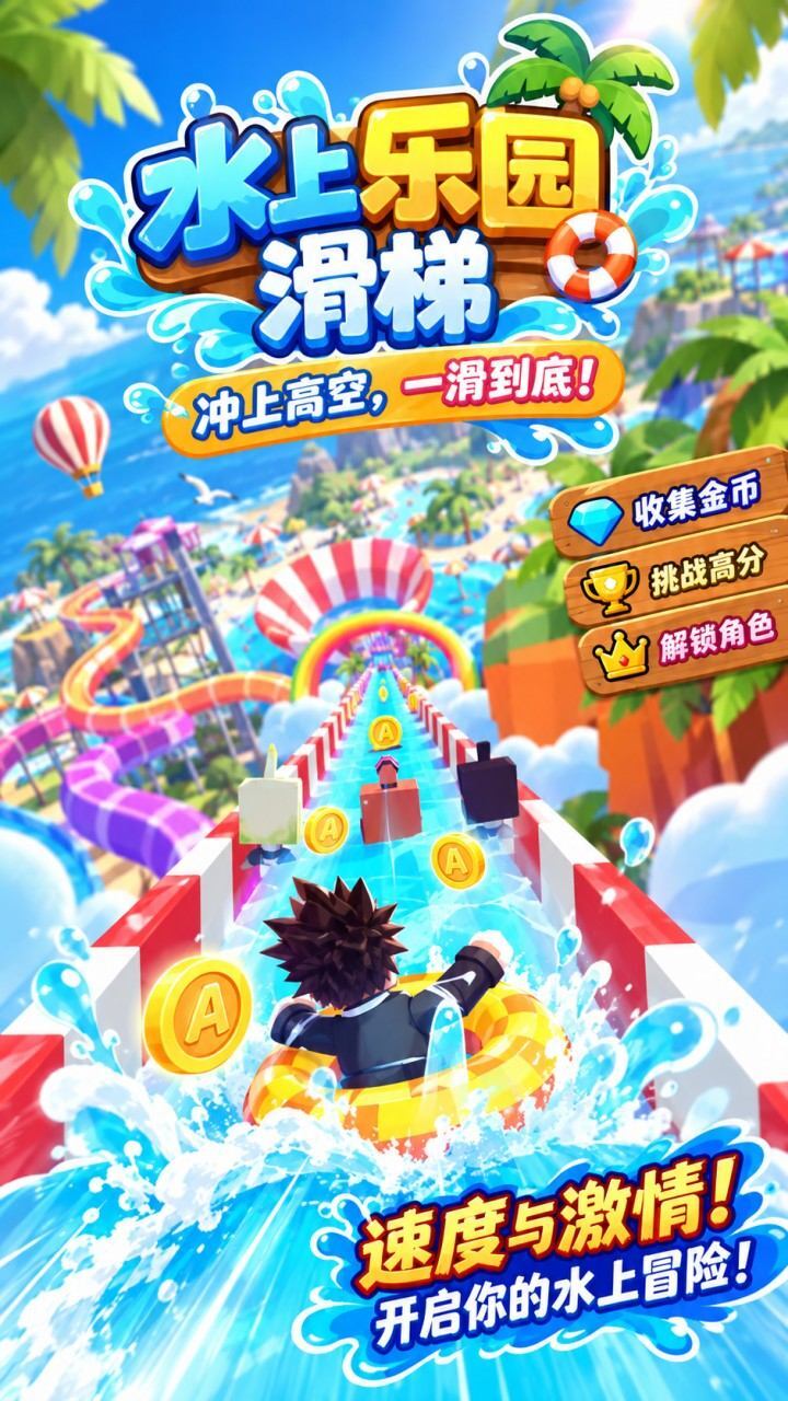 水上乐园滑梯截图