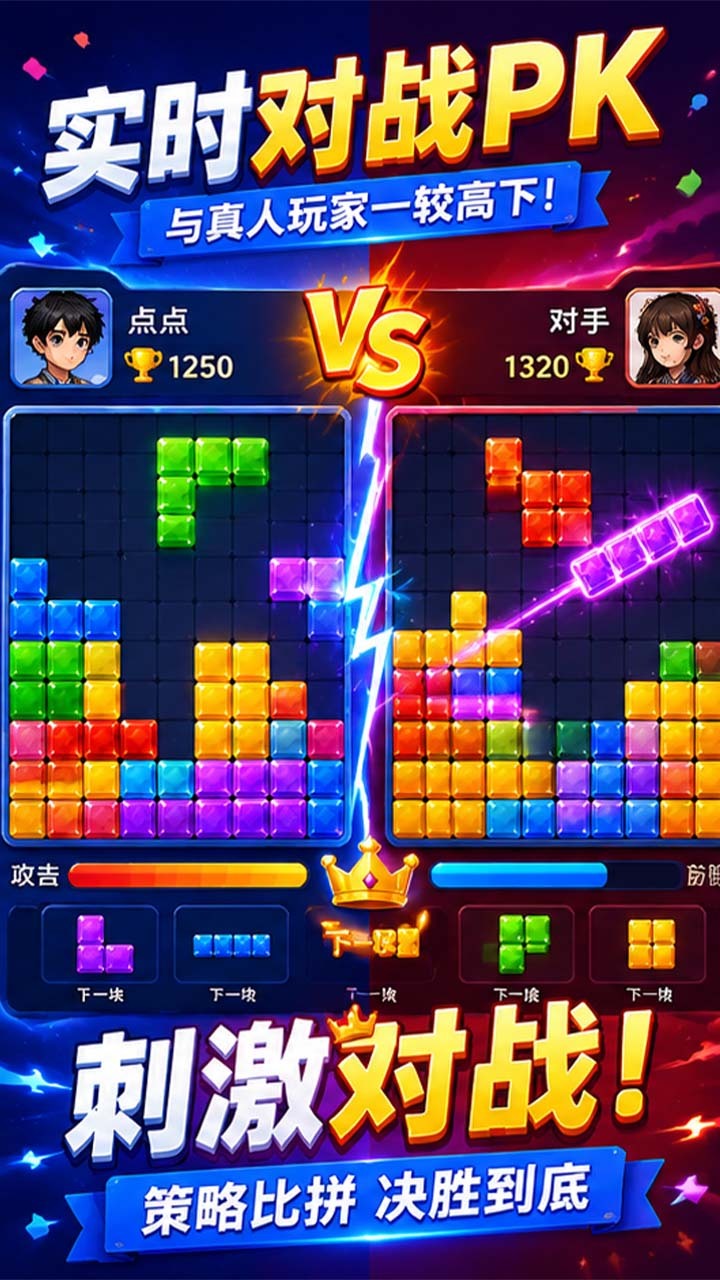 点点对决方块消除游戏截图