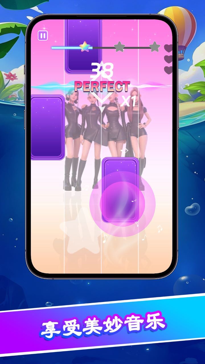 琴键节奏截图