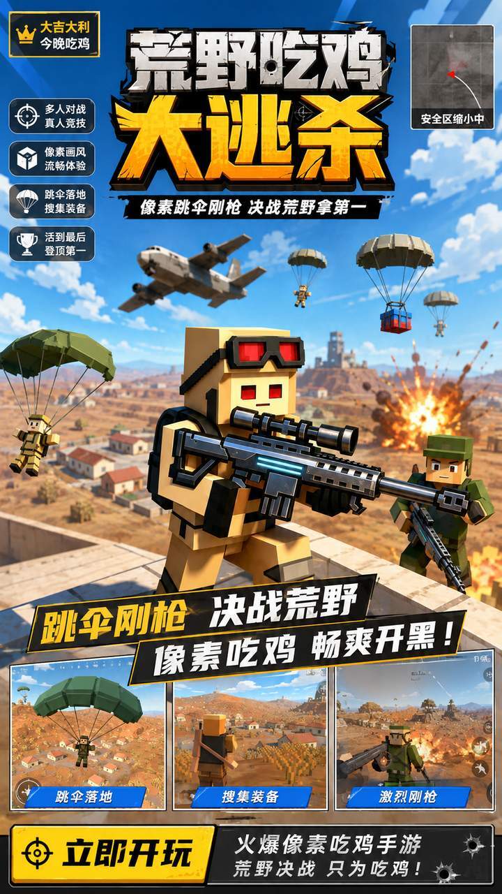 荒野吃鸡大逃杀截图