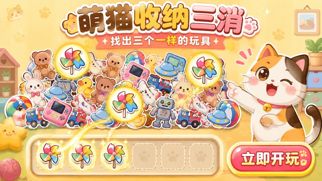 宠物猫的玩具收纳截图