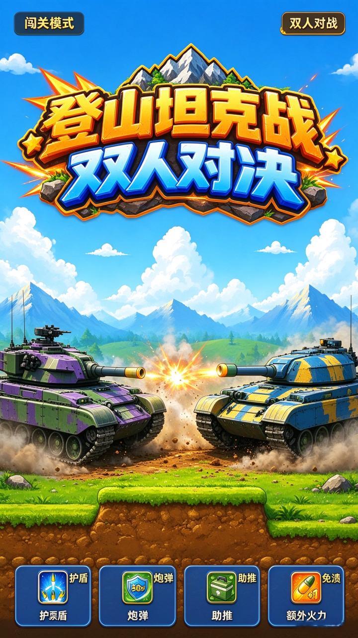 登山坦克战双人对决截图