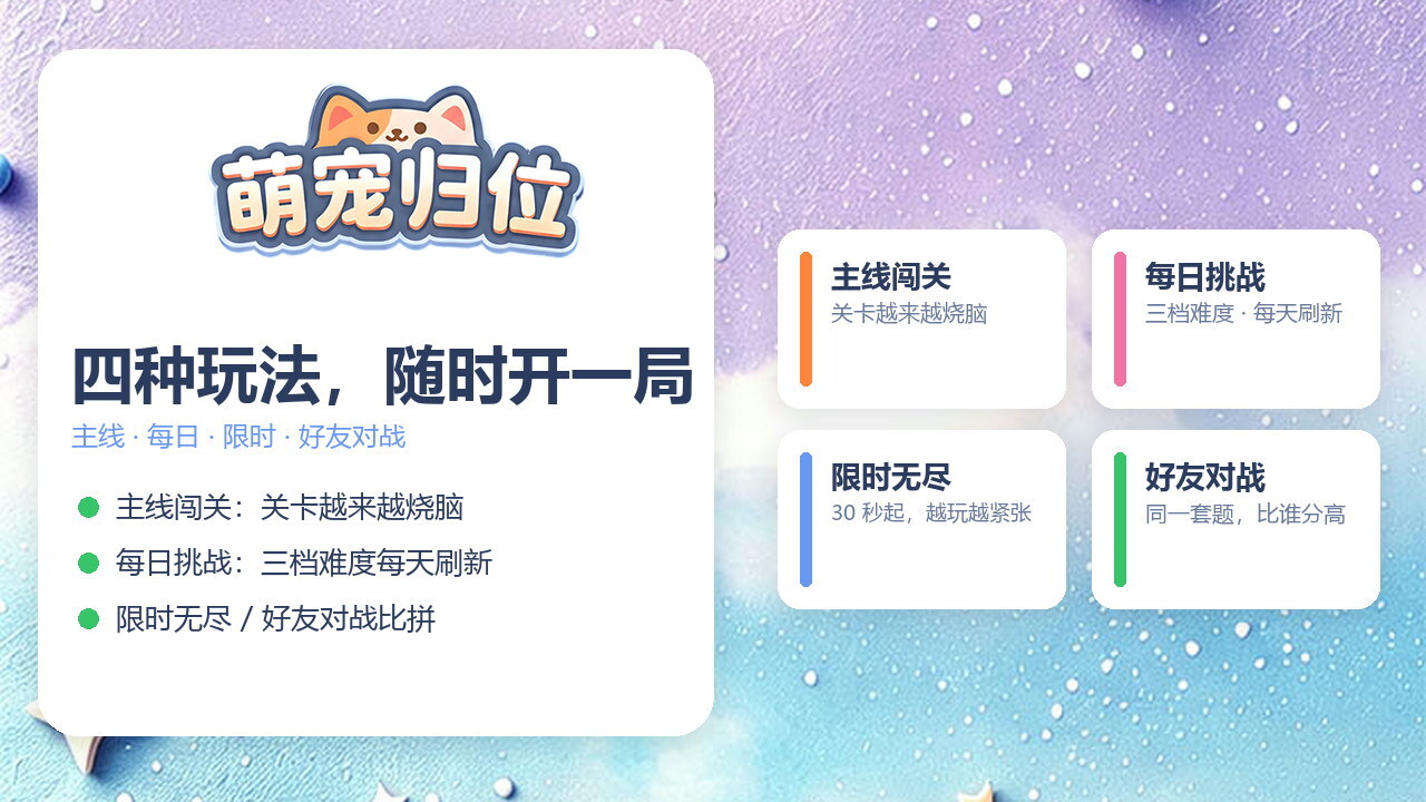 萌宠归位截图