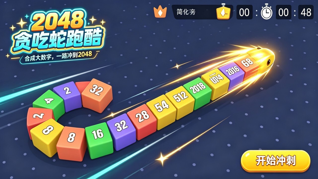 2048贪吃蛇跑酷截图