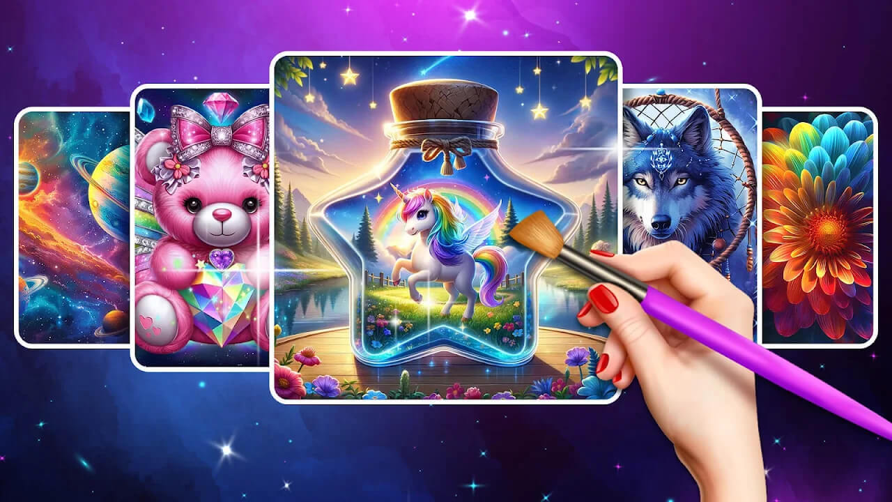 二次元数字涂色截图