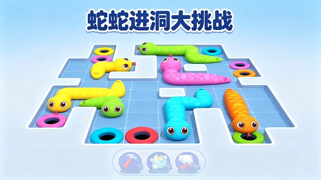 蛇蛇进洞大挑战截图