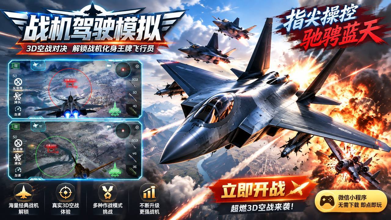 战机驾驶模拟截图