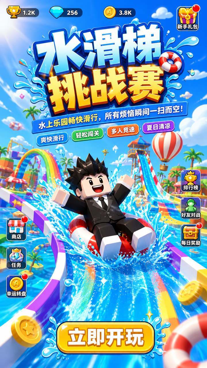 水滑梯挑战赛截图