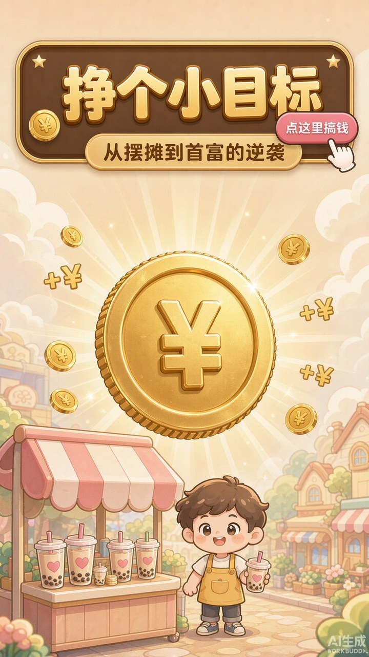挣个小目标 从摆摊到首富的逆袭截图