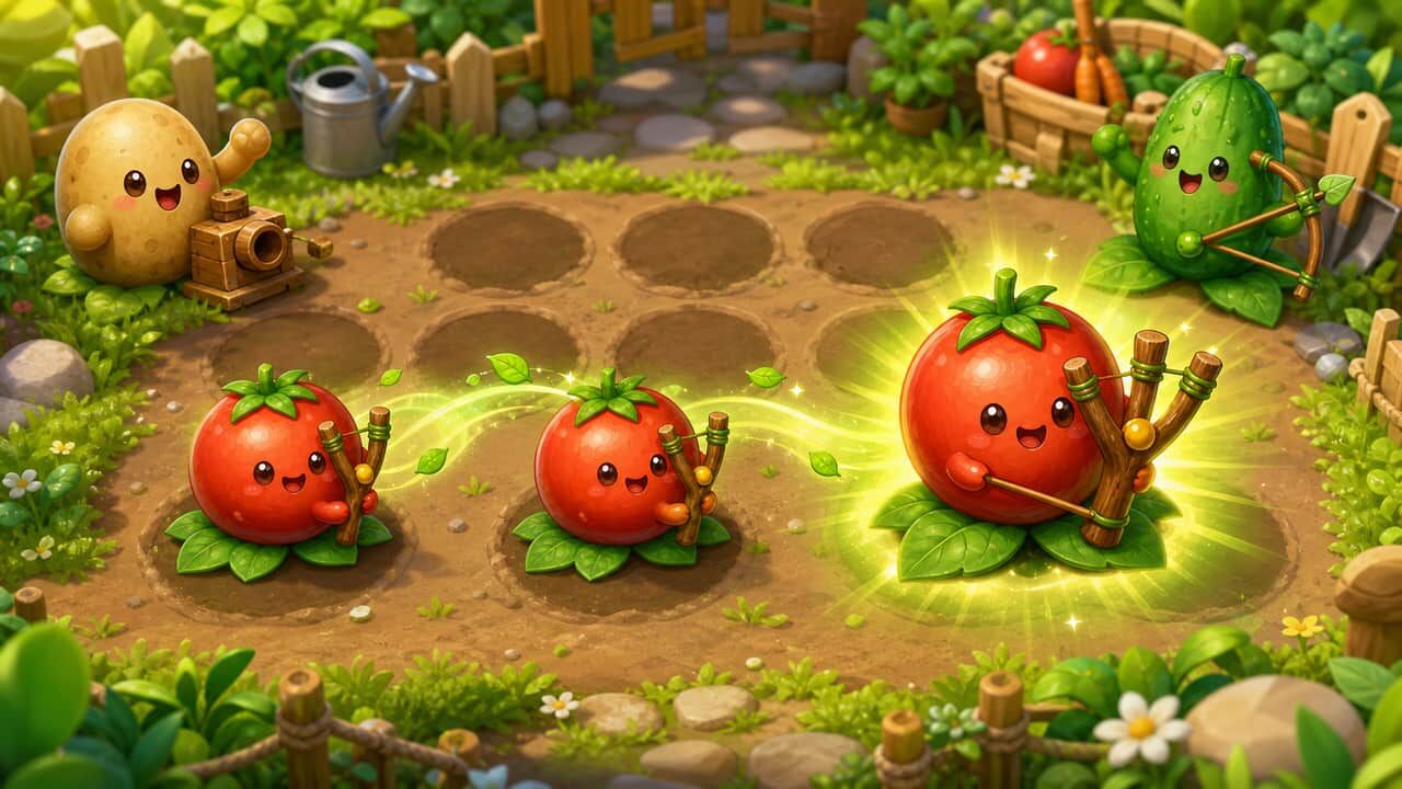萌趣菜园防线截图