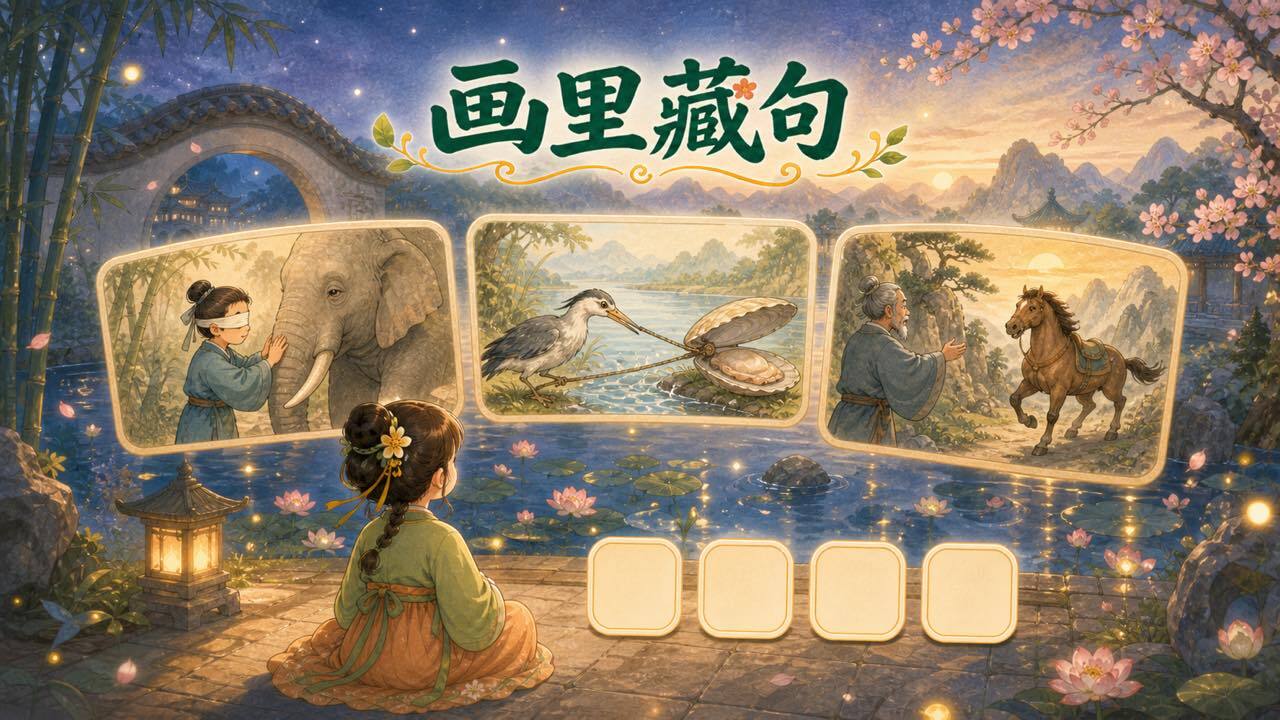 画里藏句截图