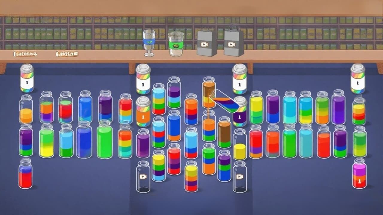倒水瓶巨解压截图