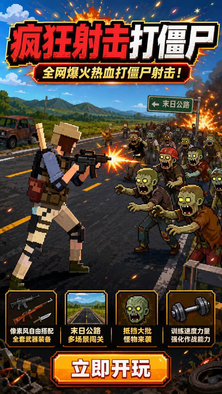 疯狂射击打僵尸截图