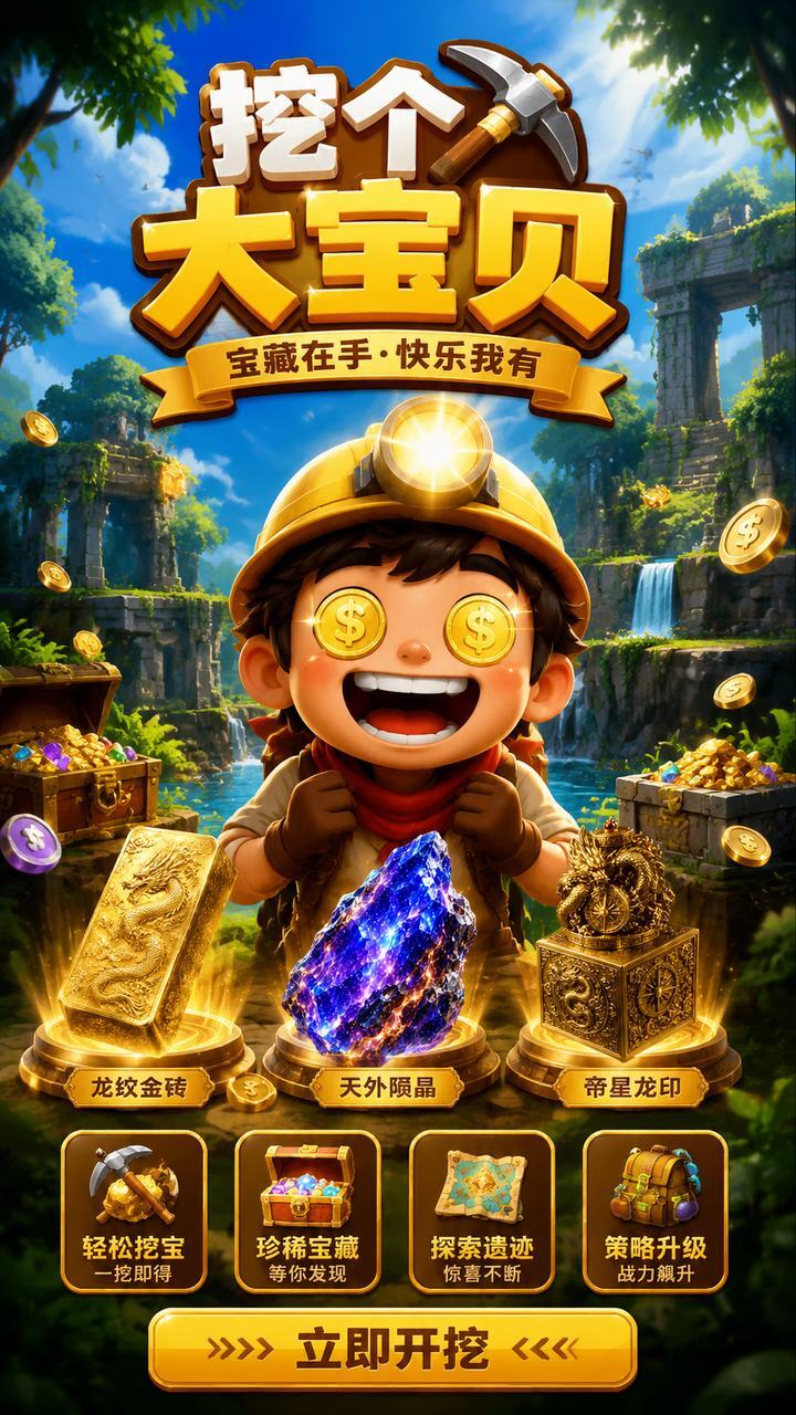 挖个大宝贝截图