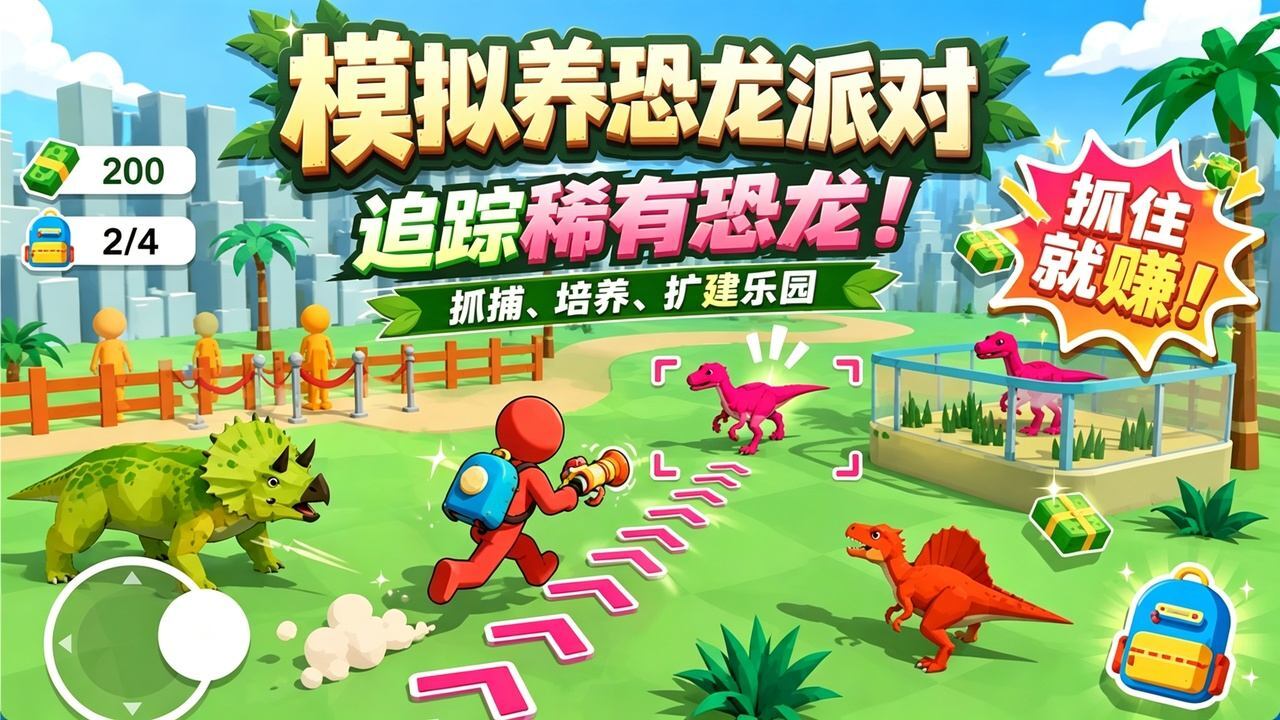 模拟养恐龙派对截图