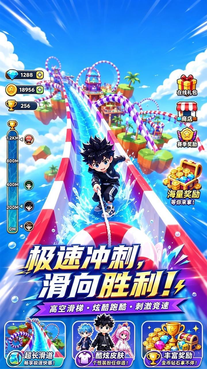 水上乐园冲浪游戏截图