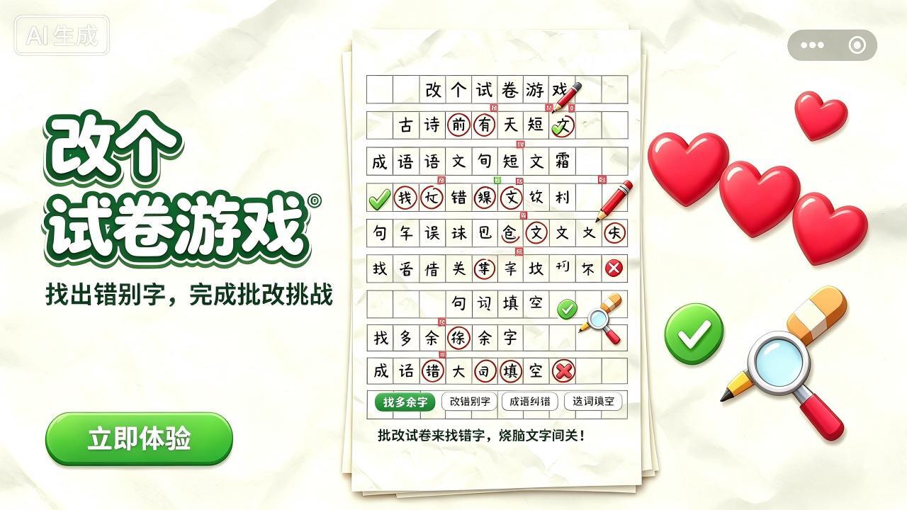 改个试卷游戏截图