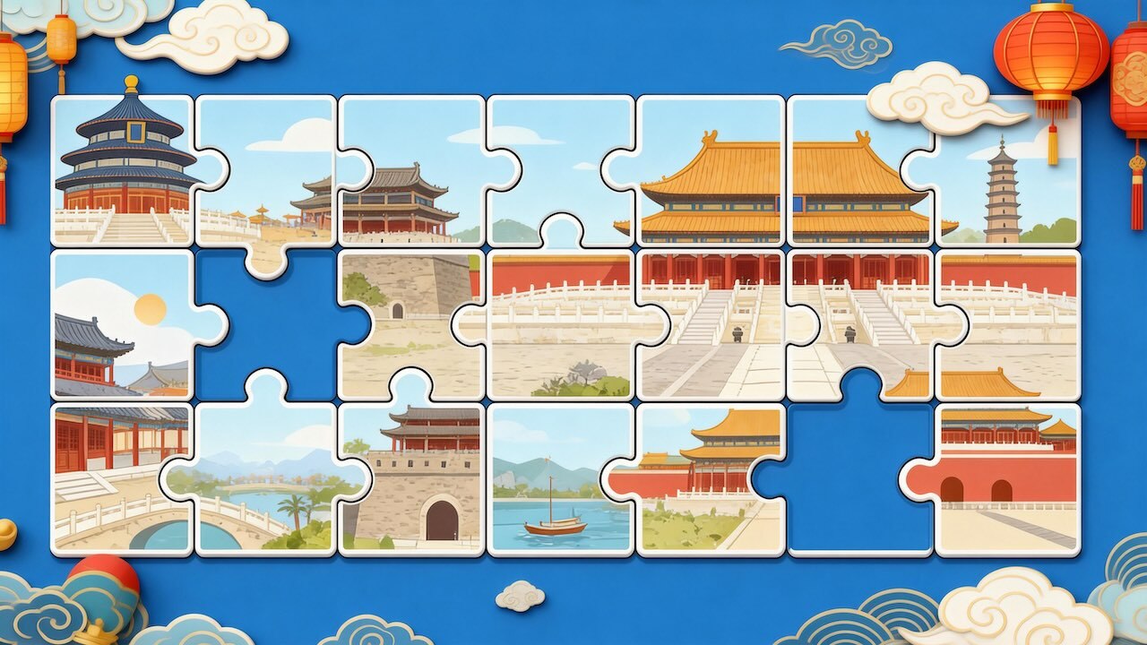 旅行拼图截图