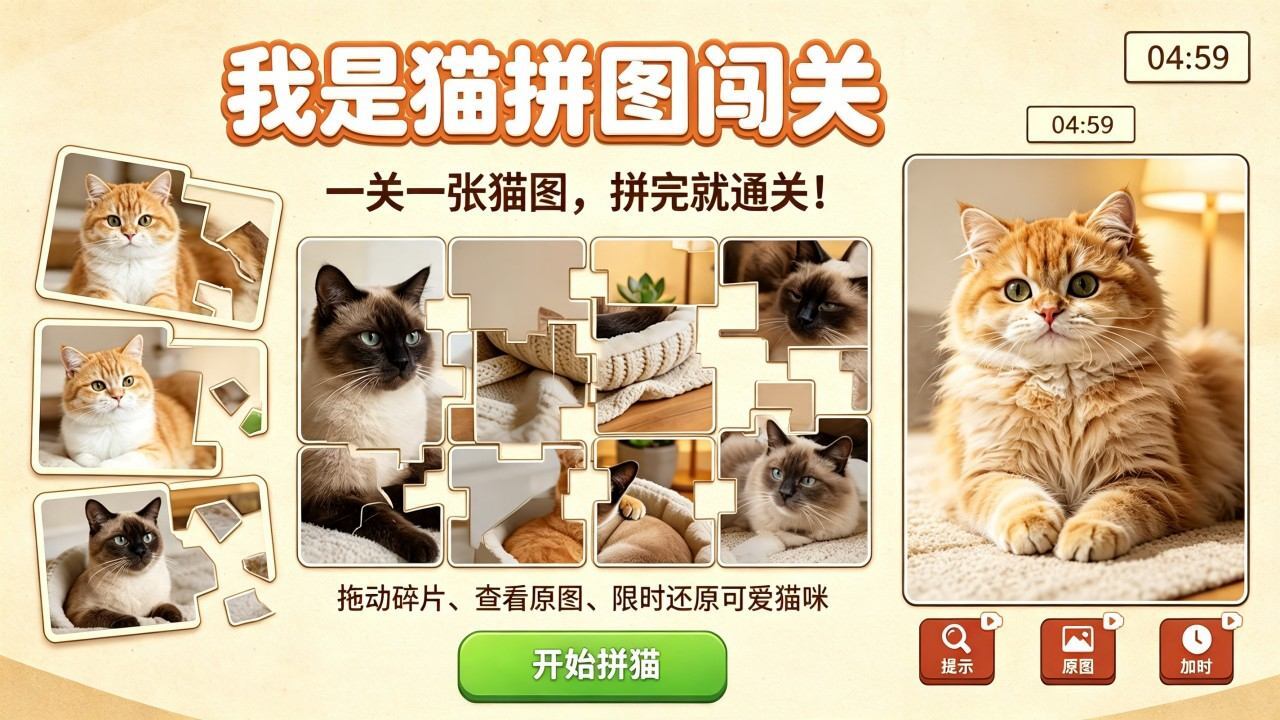 我是猫拼图闯关截图