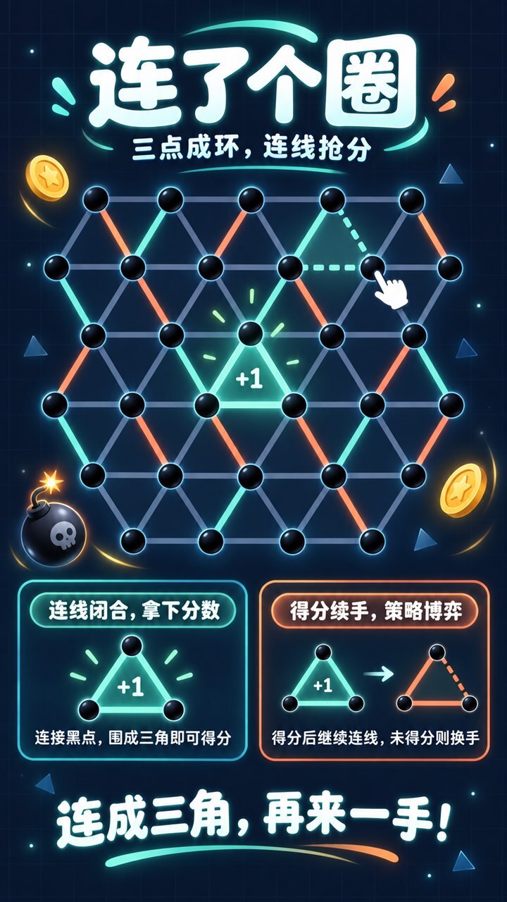 连了个圈截图