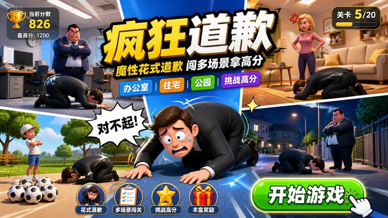 疯狂道歉截图