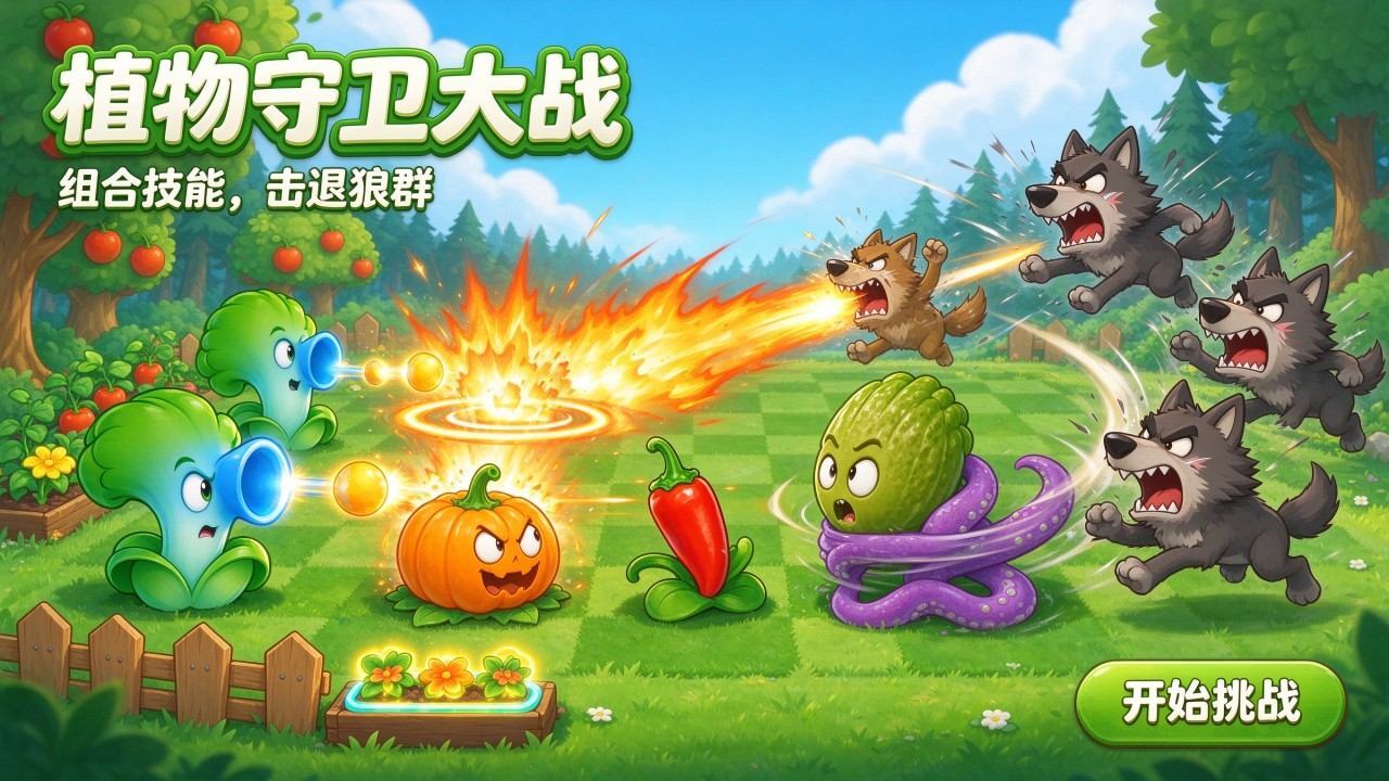 植物对战狼人融合版截图