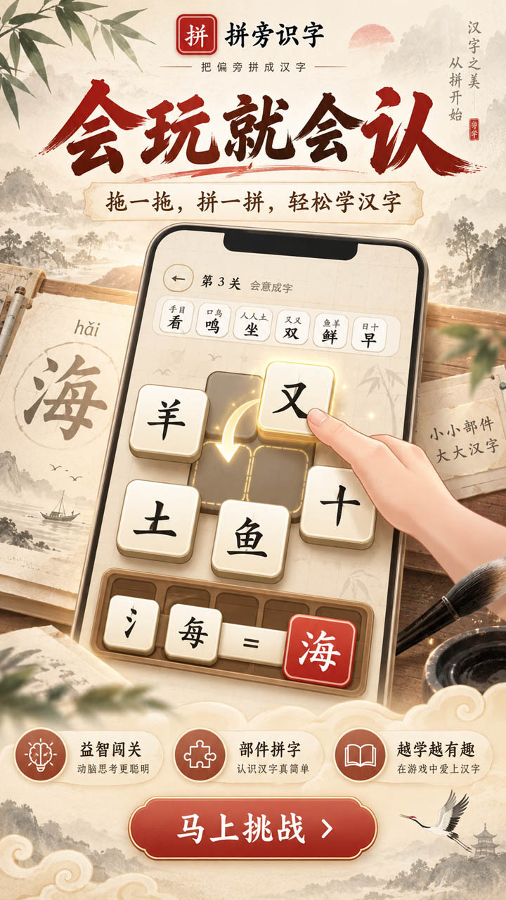 拼旁识字截图