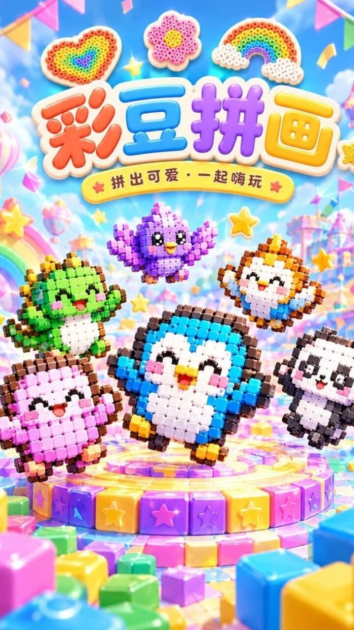彩豆拼画截图