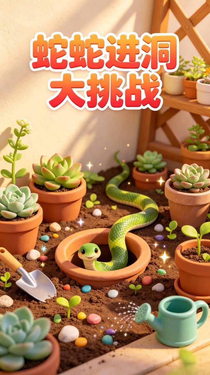 蛇蛇进洞大挑战截图