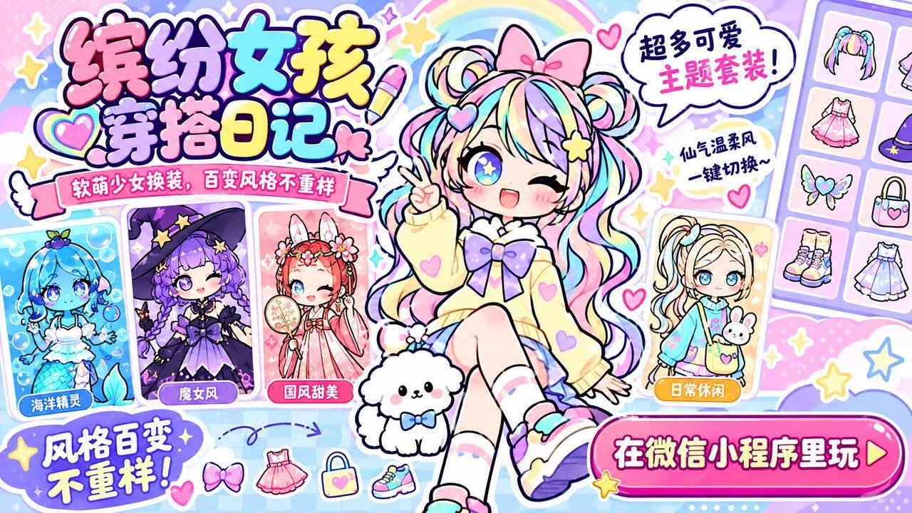 缤纷女孩穿搭日记截图