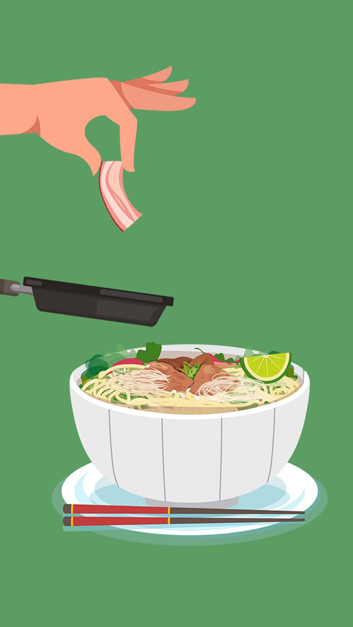 煎了个培根截图