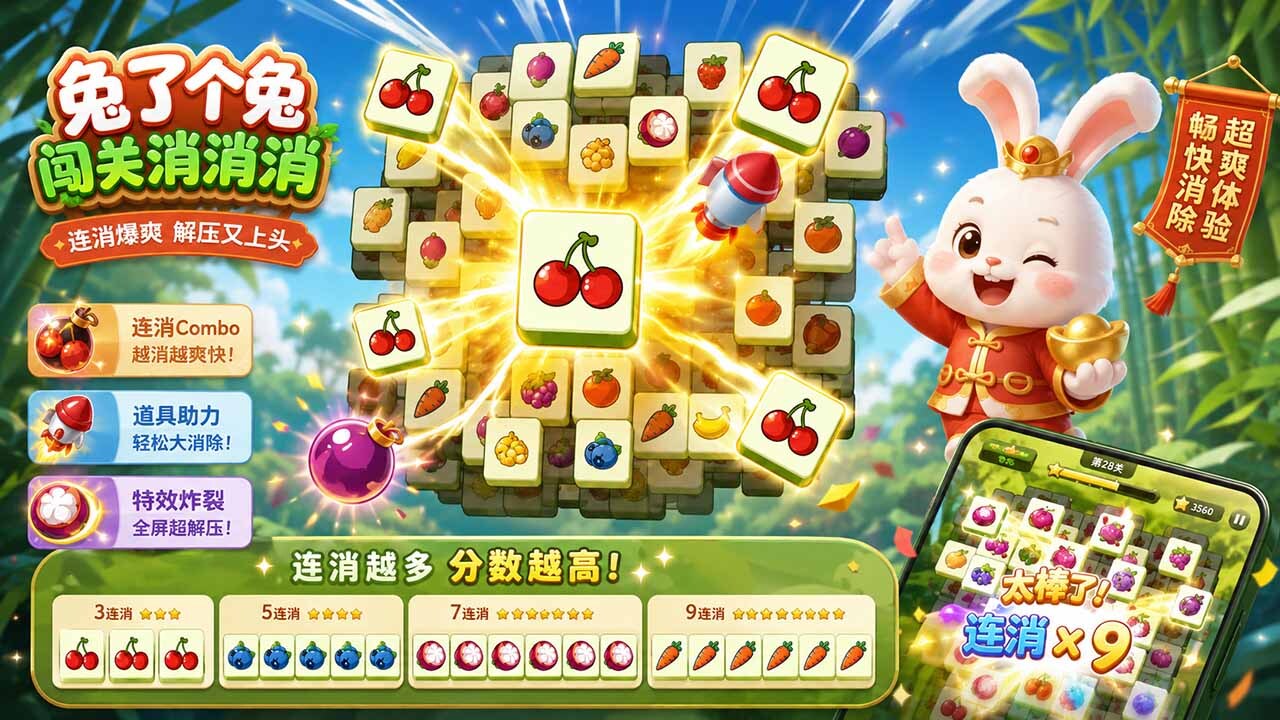 兔了个兔闯关消消消截图
