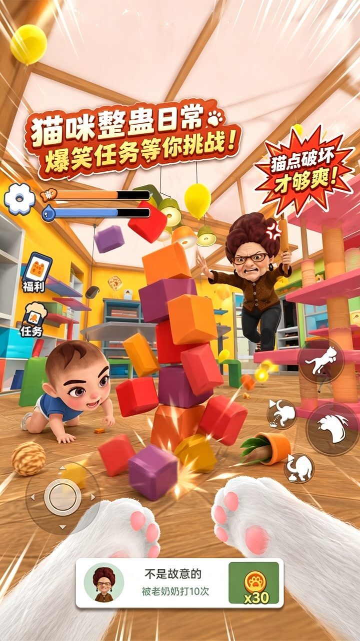 我是猫现实躺平截图