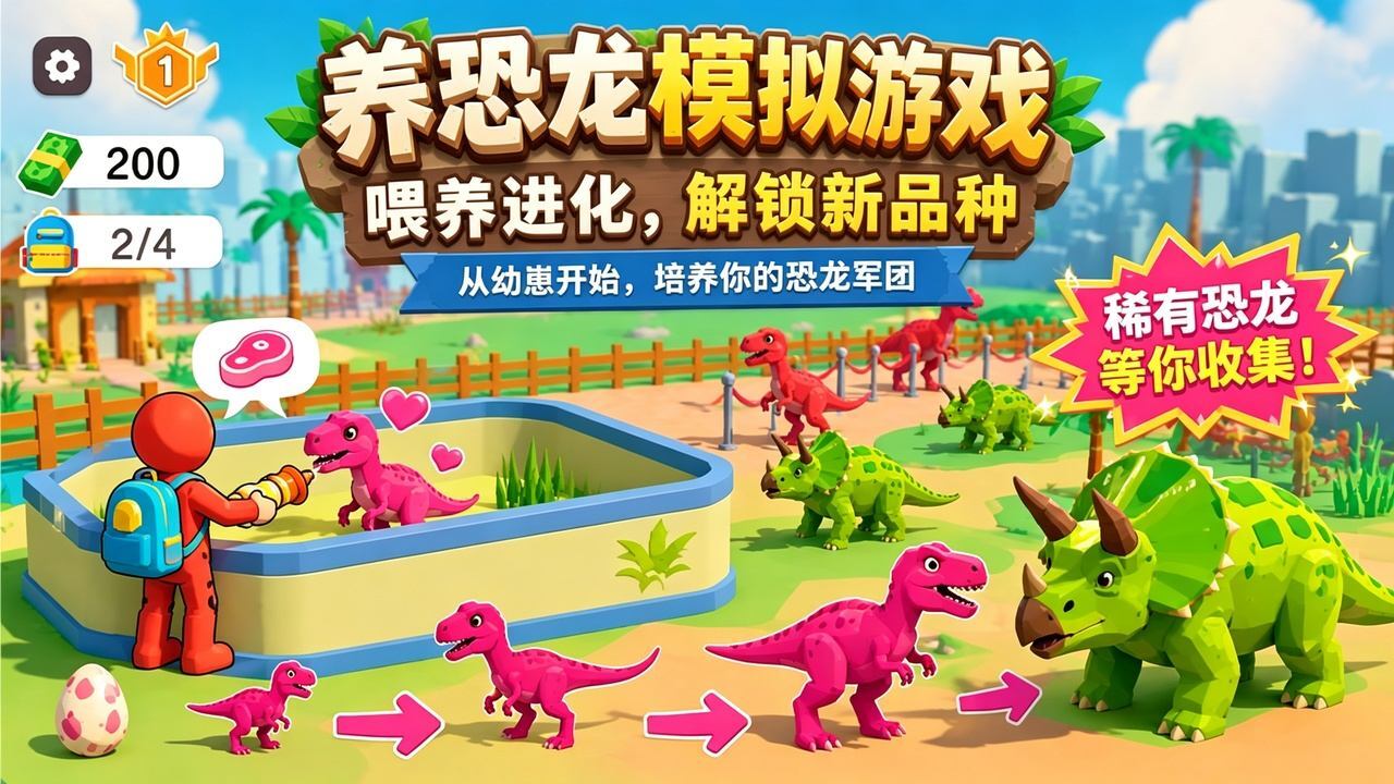 养恐龙模拟游戏截图